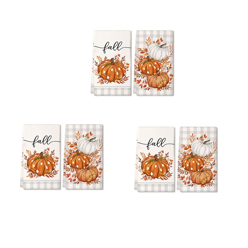 DT15 6PCS Fall Kitchen Towels  - Agriculture Farm House ulasan dan harga